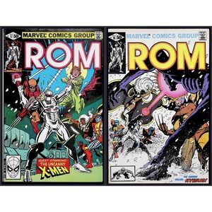 ROM Spaceknight Issue 17 18 Marvel 1981 X-Men Appearance 1st Hybrid Key VF+